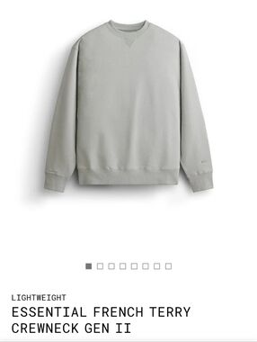 Alpha Industries essential french Terry crewneck gen II light gray xs